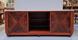 Art Deco Style Low Line Marble Top Cabinet | Antique & Vintage | Moonee Ponds Antiques | Australia Wide Delivery
