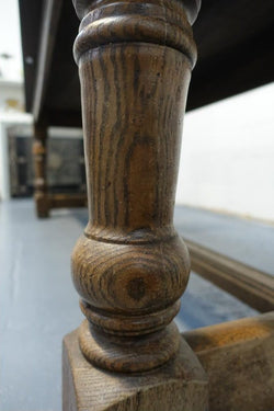 French 19th Century Turned Leg Oak Farmhouse Table | Antique & Vintage | Moonee Ponds Antiques | Australia Wide Delivery