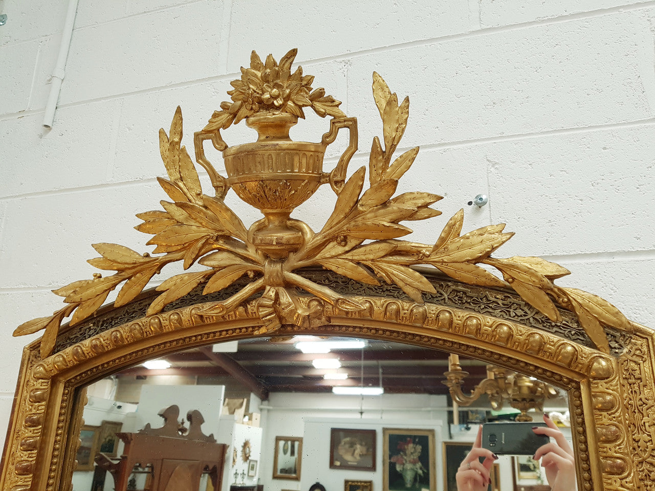 A Beautiful French Gilt Napoleon III Mantle Mirror | Antique & Vintage | Moonee Ponds Antiques | Australia Wide Delivery