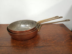 Antique Copper Frying Pans | Antique & Vintage | Moonee Ponds Antiques | Australia Wide Delivery