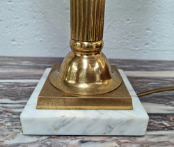 Lovely Vintage Marble & Brass Table Lamp | Antique & Vintage | Moonee Ponds Antiques | Australia Wide Delivery