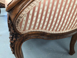 High Quality Antique Pair Of French Walnut Upholstered Arm Chairs | Antique & Vintage | Moonee Ponds Antiques | Australia Wide Delivery
