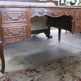 Louis XV Style Parquetry Top Desk