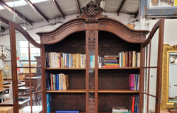 French Oak Louis 15th Style Large Two Door Bookcase | Antique & Vintage | Moonee Ponds Antiques | Australia Wide Delivery