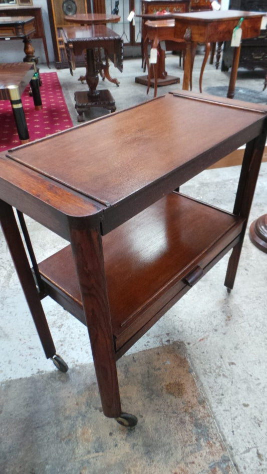 Antique Auto Trolley That Converts Into A Dining Table
