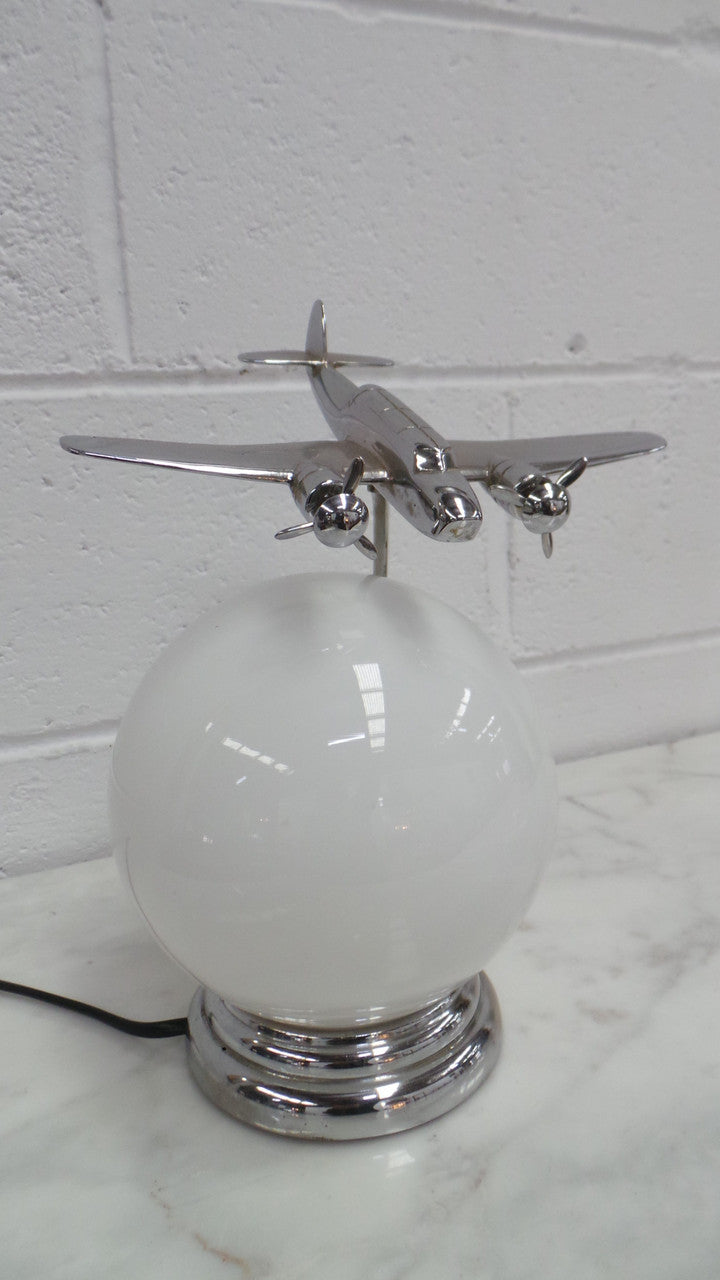 Rare Art Deco Aeroplane Lamp