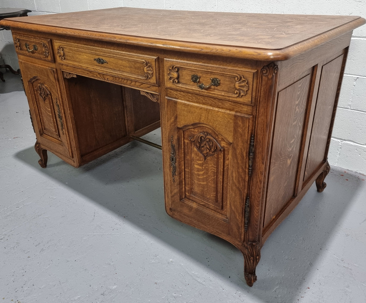 Beautiful French Louis XV Style Partners Desk | Antique & Vintage | Moonee Ponds Antiques | Australia Wide Delivery