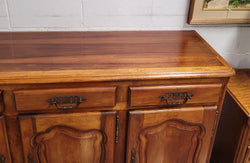 French Three Door Three Drawer Louis XV Style Fruit Wood Sideboard | Antique & Vintage | Moonee Ponds Antiques | Australia Wide Delivery