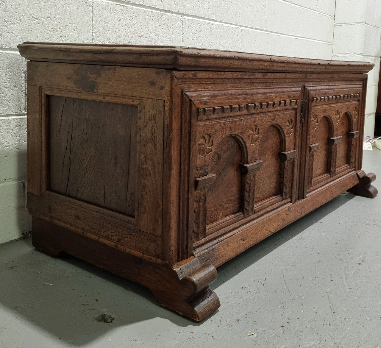 Antique French Oak Coffer