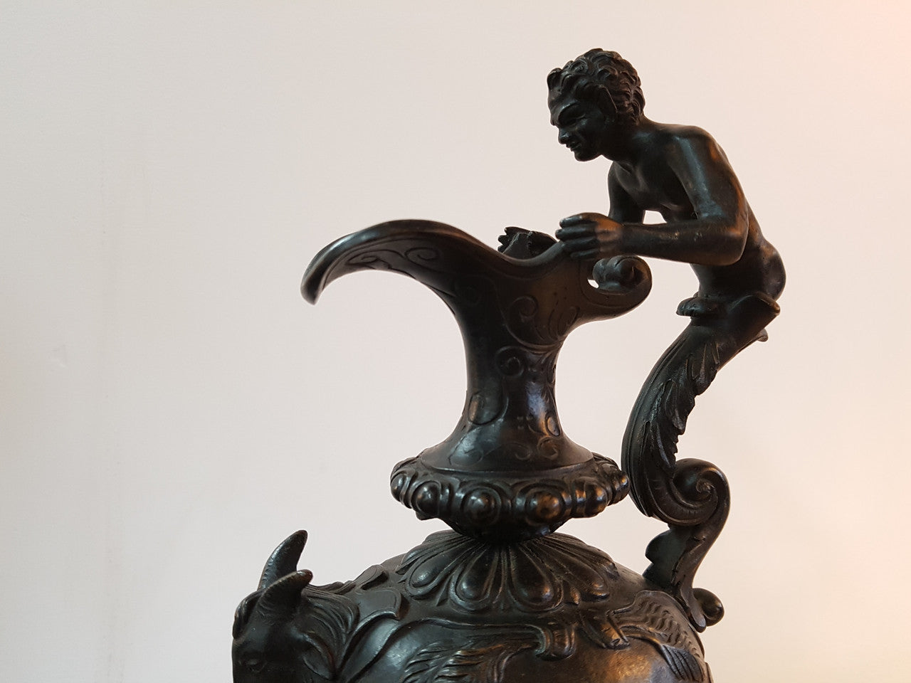 Victorian Bronze Wine God | Antique & Vintage | Moonee Ponds Antiques | Australia Wide Delivery