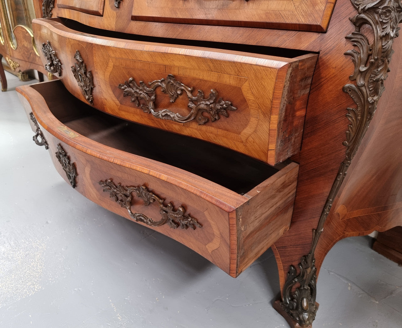 Grand 19th Century French Bombe Marble Top Commode | Antique & Vintage | Moonee Ponds Antiques | Australia Wide Delivery
