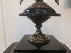 French Highly Decorative Marble Mantle Clock | Antique & Vintage | Moonee Ponds Antiques | Australia Wide Delivery