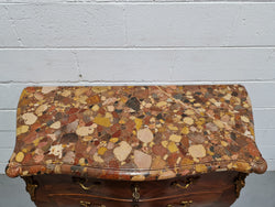 High Quality French Mahogany Louis XVth Style Marble Top Commode | Antique & Vintage | Moonee Ponds Antiques | Australia Wide Delivery