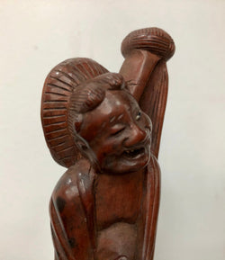 Vintage Chinese Carved Rosewood Figure On Wood Stand | Antique & Vintage | Moonee Ponds Antiques | Australia Wide Delivery