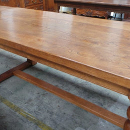 French Oak Dining Extension Table