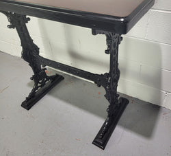 Late Victorian English Mahogany & Cast Iron Base Pub Table | Antique & Vintage | Moonee Ponds Antiques | Australia Wide Delivery