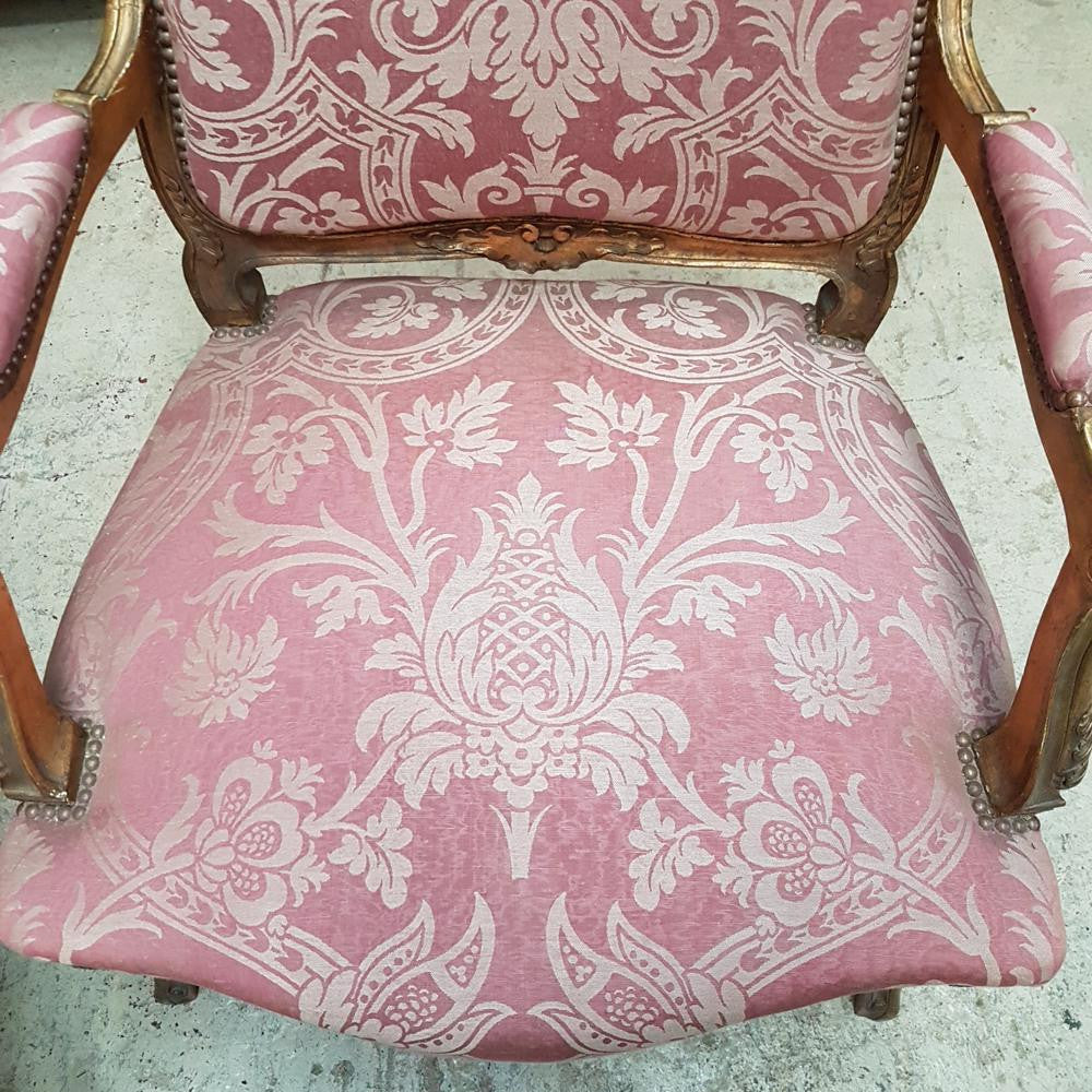 Pair Of French Louis XV Style Fauteuil