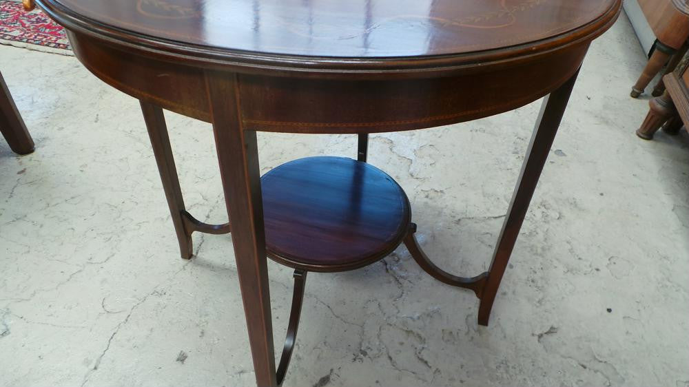 Round Inlaid Centre Table | Antique & Vintage | Moonee Ponds Antiques | Australia Wide Delivery