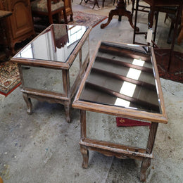 Rustic French Provincial Mirror Coffee Table