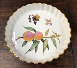 Royal Worcester Gold Trim Evesham Quiche Dish | Antique & Vintage | Moonee Ponds Antiques | Australia Wide Delivery