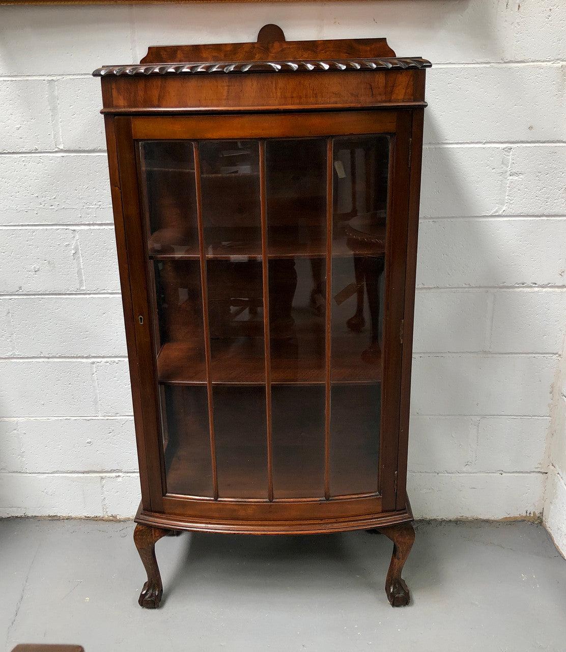 Walnut Chippendale Style Display Cabinet | Antique & Vintage | Moonee Ponds Antiques | Australia Wide Delivery