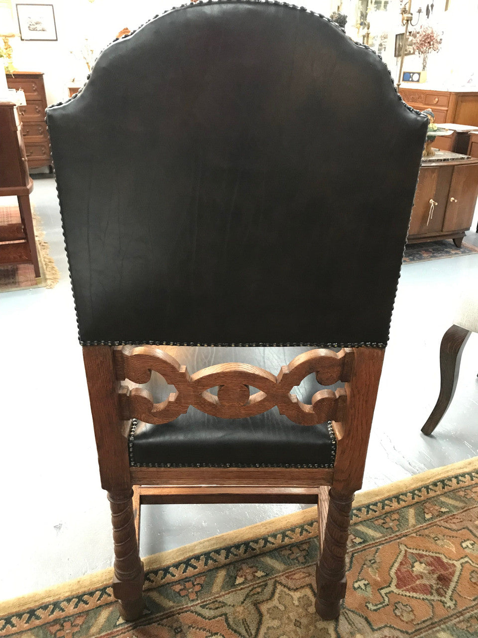 19th Century French Oak Desk Chair | Antique & Vintage | Moonee Ponds Antiques | Australia Wide