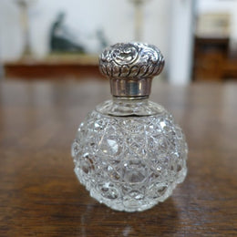 Cut Glass Antique Perfume Bottle-1
