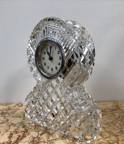 Vintage Cut Crystal Clock Mantle Clock | Antique & Vintage | Moonee Ponds Antiques | Australia Wide Delivery