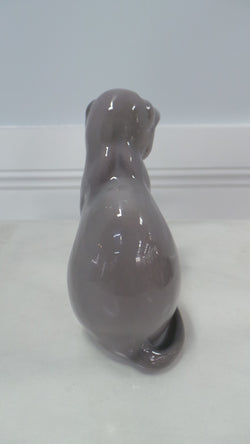 Beautiful Royal Copenhagen Grey Cat Statue | Antique & Vintage | Moonee Ponds Antiques | Australia Wide Delivery