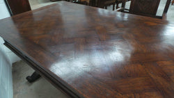 French Oak Desk With A Parquetry Top | Antique & Vintage | Moonee Ponds Antiques | Australia Wide Delivery