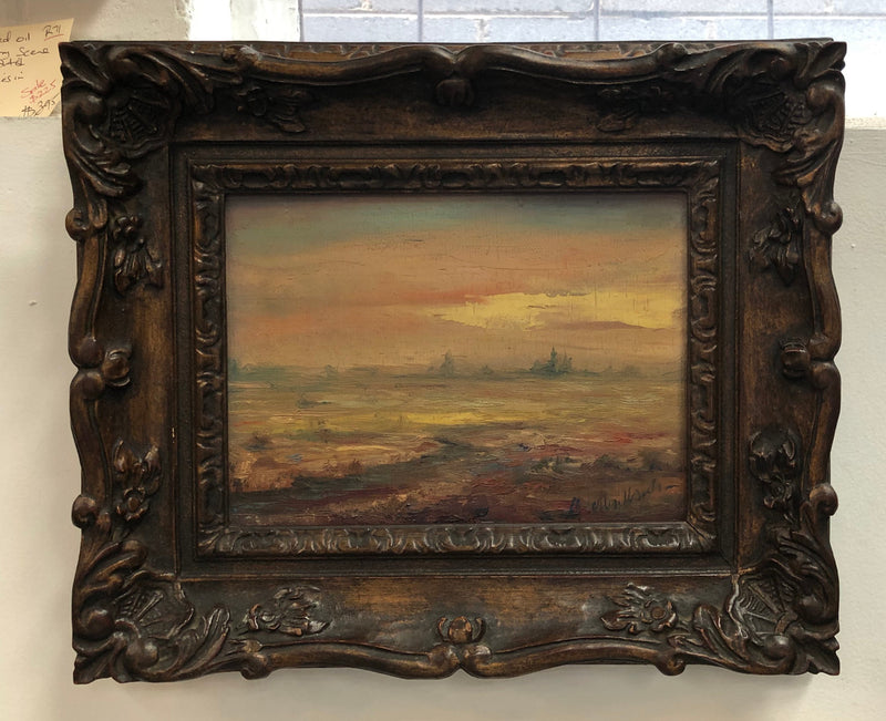 Beautiful Framed Oil On Canvas