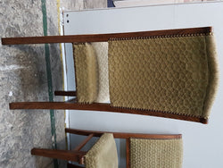 Set Of Six Upholstered Dining Chairs And Two Matching Carvers | Antique & Vintage | Moonee Ponds Antiques | Australia Wide Delivery