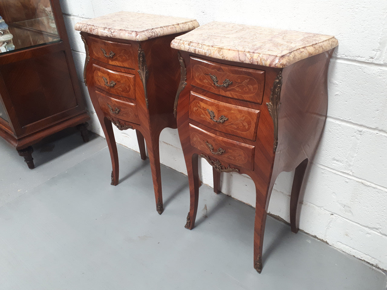Pair Of French Louis XV Style Miniature Commode Bedsides | Antique & Vintage | Moonee Ponds Antiques | Australia Wide Delivery