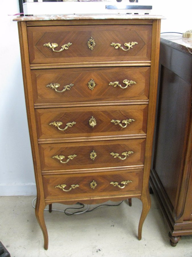 French Walnut Chest Of Drawers