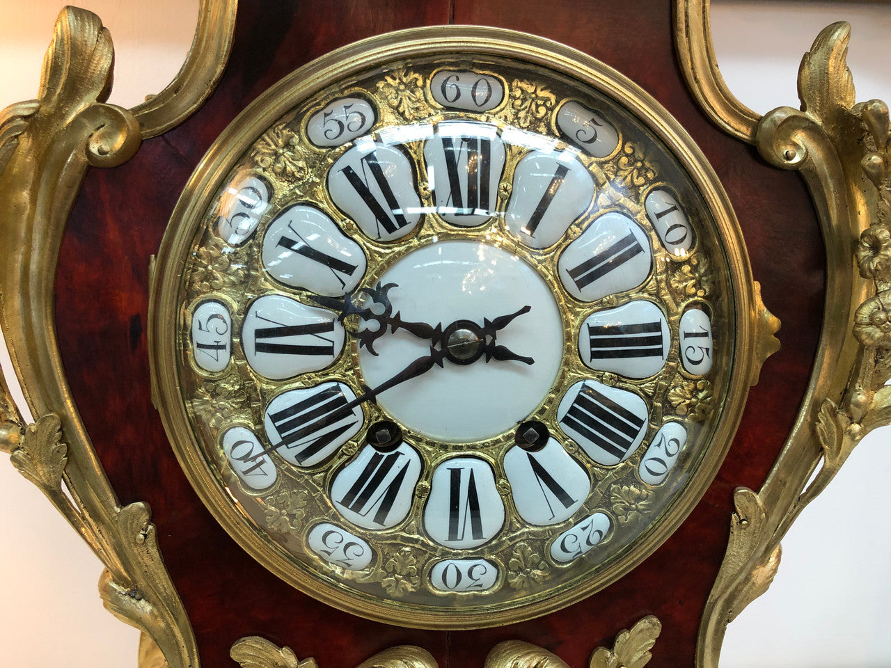 Sensational French Boulle mantle clock