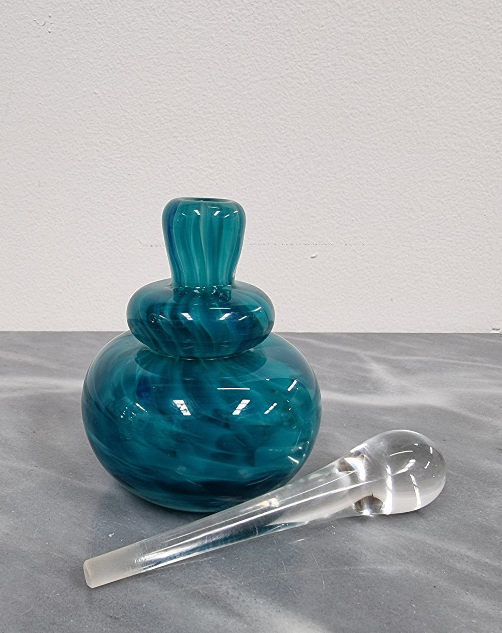 Australian Art Glass Signed “Kylie Nielson” Perfume Bottle | Antique & Vintage | Moonee Ponds Antiques | Australia Wide Delivery