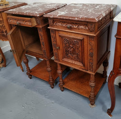 Fabulous Pair of Antique Gothic Style Bedside Cabinets | Antique & Vintage | Moonee Ponds Antiques | Australia Wide Delivery