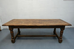 French 19th Century Turned Leg Oak Farmhouse Table | Antique & Vintage | Moonee Ponds Antiques | Australia Wide Delivery