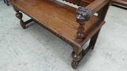 French Gothic Hall Seat | Antique & Vintage | Moonee Ponds Antiques | Australia Wide Delivery