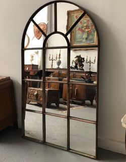 French Cast Iron Arched Garden Mirror | Antique & Vintage | Moonee Ponds Antiques | Australia Wide Delivery