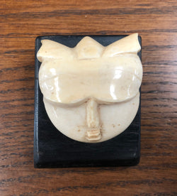 Antique Carved Ivory & Wood Paperweight | Antique & Vintage | Moonee Ponds Antiques | Australia Wide Delivery