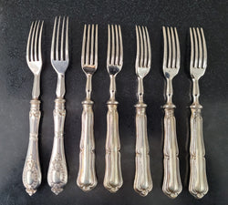 Mixed Set of Cutlery with (800) Continental Silver Handles | Antique & Vintage | Moonee Ponds Antiques | Australia Wide Delivery