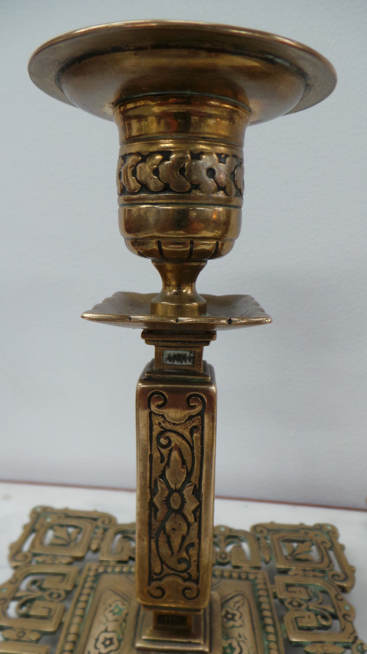 A Pair Of Antique Signed French Bronze Candelabras | Antique & Vintage | Moonee Ponds Antiques | Australia Wide Delivery