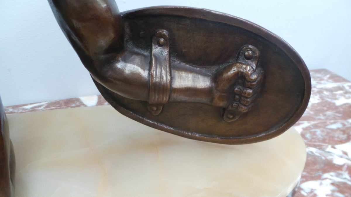 A Large French Art Deco Signed Bronze Statue | Antique & Vintage | Moonee Ponds Antiques | Australia Wide Delivery