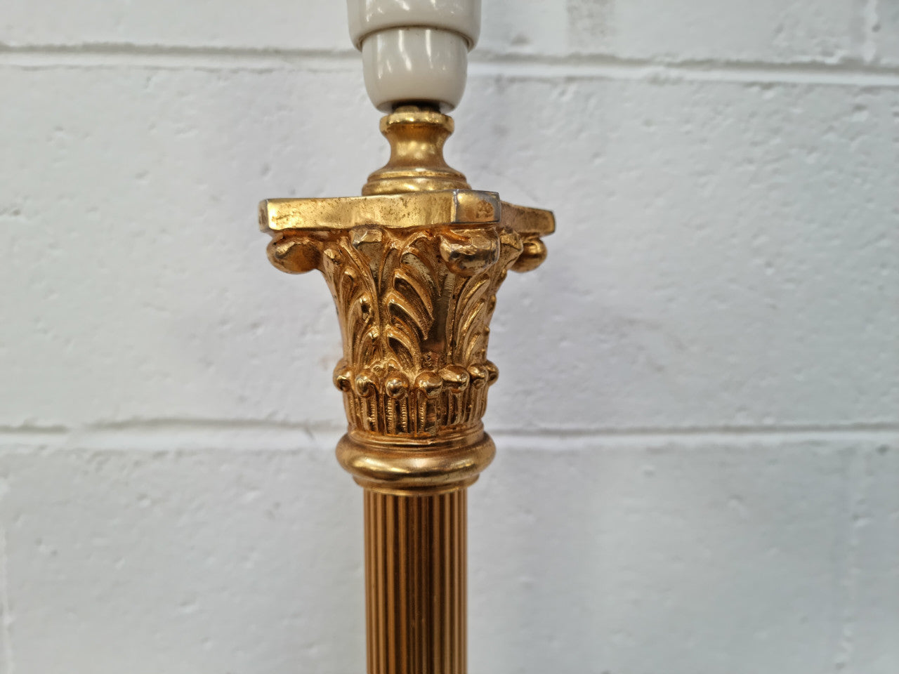 French Corinthian Column Table/Desk Lamp | Antique & Vintage | Moonee Ponds Antiques | Australia Wide Delivery