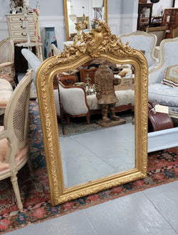 French Napoleon III Louis XV Style Gilt framed Bevelled Mirror | Antique & Vintage | Moonee Ponds Antiques | Australia Wide Delivery