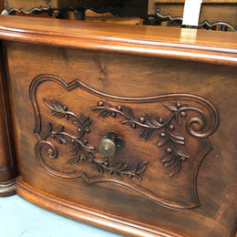 Fabulous Carved Oak Low Line TV Cabinet