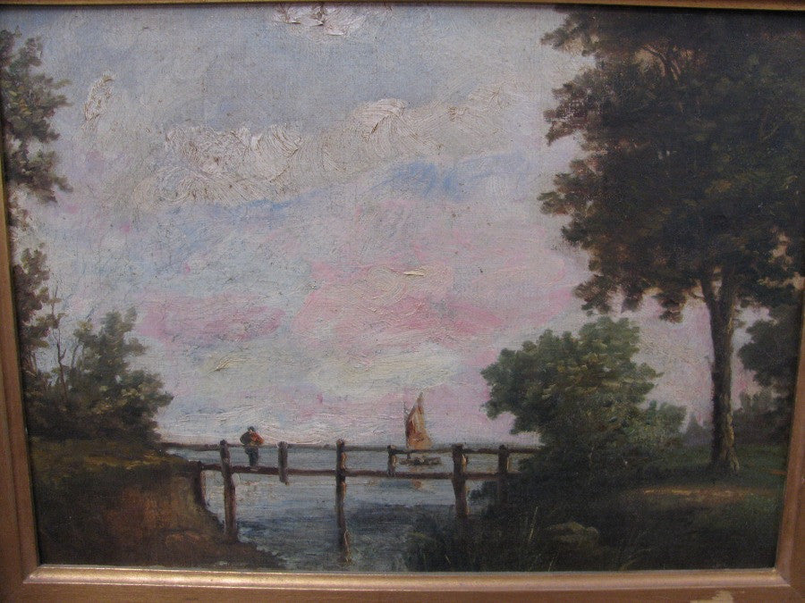 Victorian oil painting