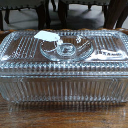 Vintage glass storage container
