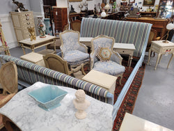 French Chalk Painted Louis XV Style King Size Bed | Antique & Vintage | Moonee Ponds Antiques | Australia Wide Delivery